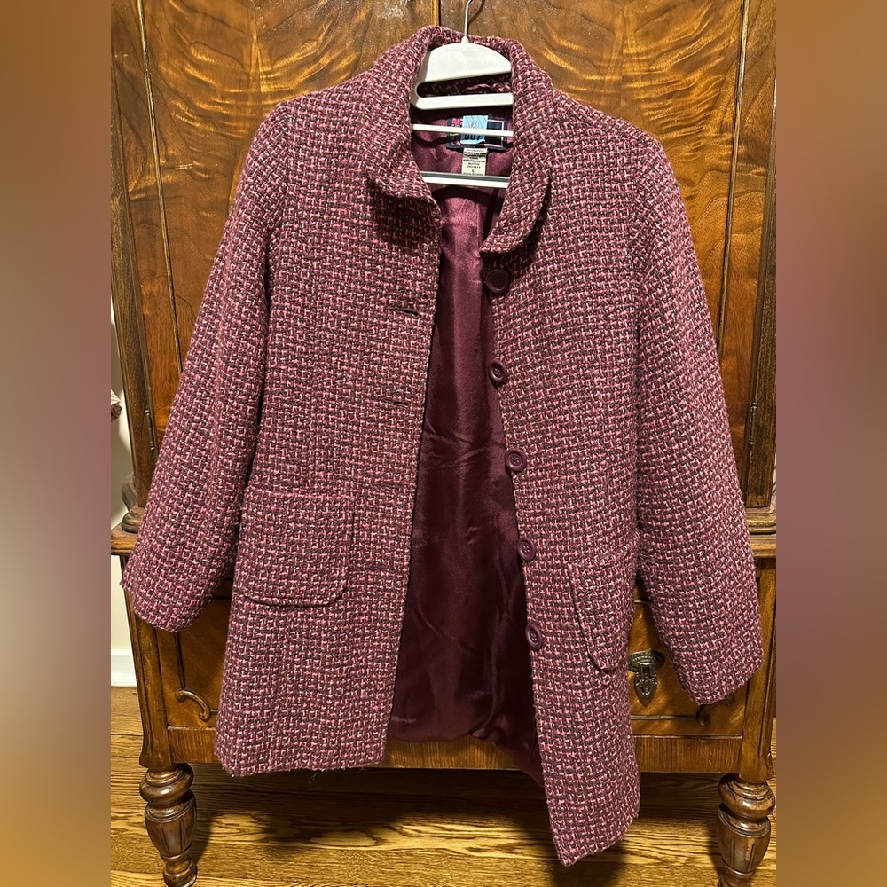 Girl’s Large Wool Pea Coat